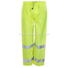 Men's Waterproof Lime Yellow High-Visibility Work Pants